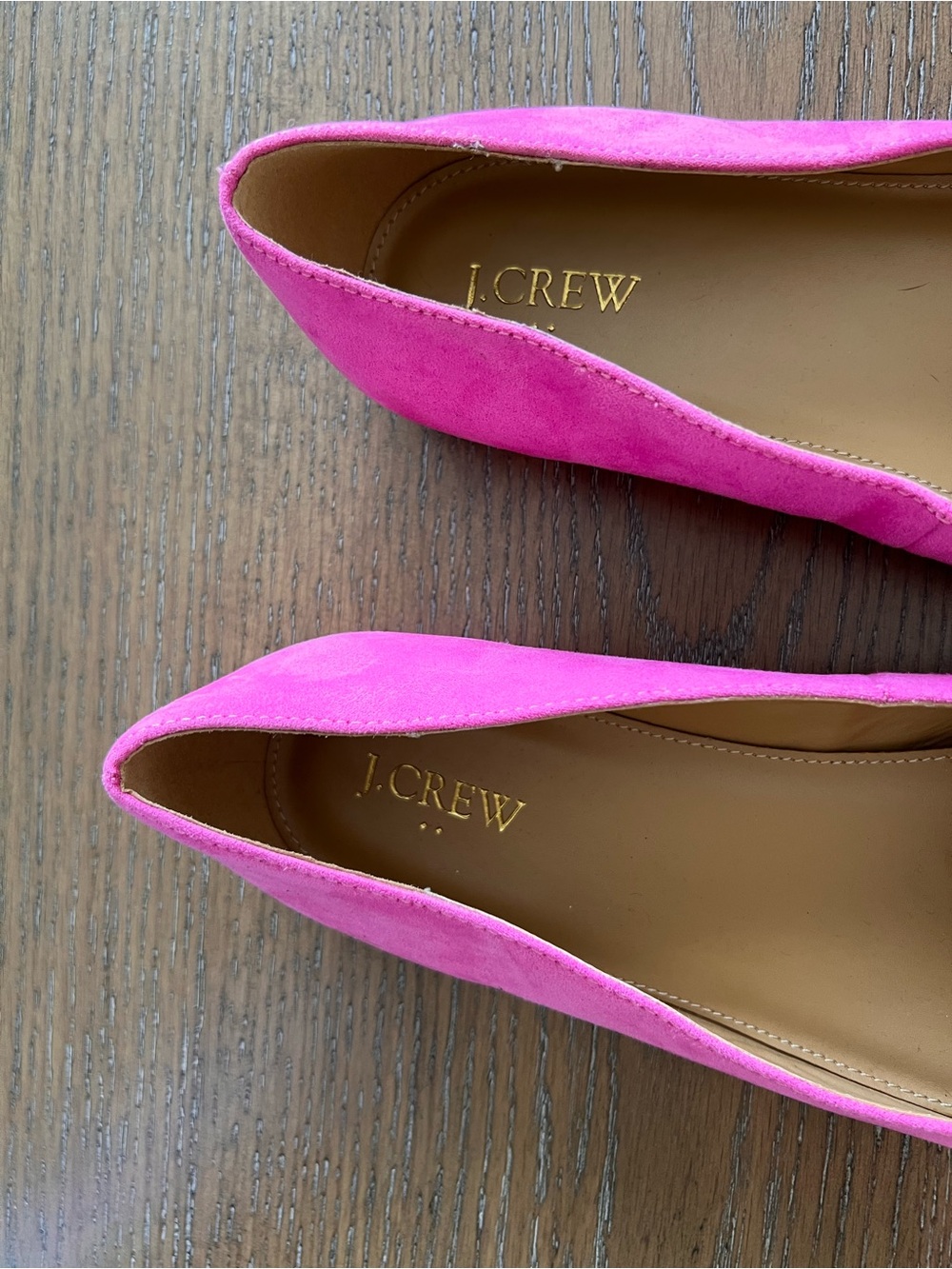 J. Crew Intense Pink Suede Bow Loafers Size 11 - Picture 6 of 9